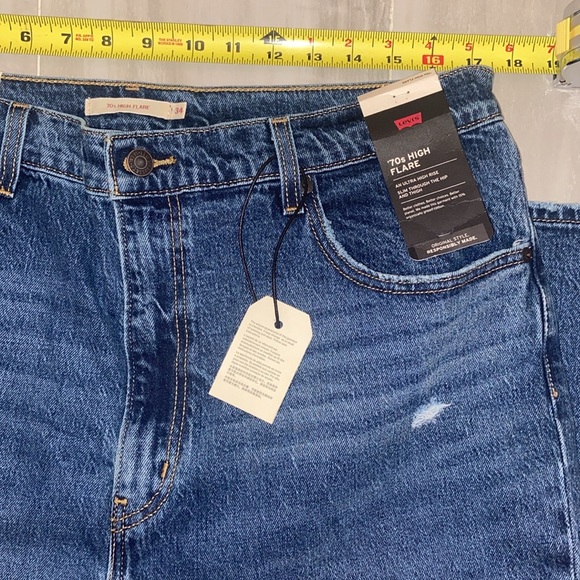 Levi’s Premium, Blue Tag 70's High Flare (2022), Capital E, 34x32, NWT $128 MSRP - Picture 8 of 12